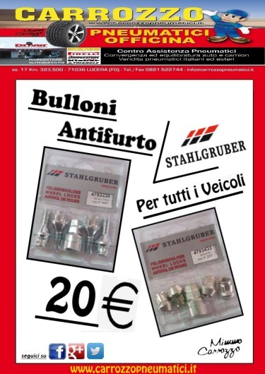 Bulloni antifurto